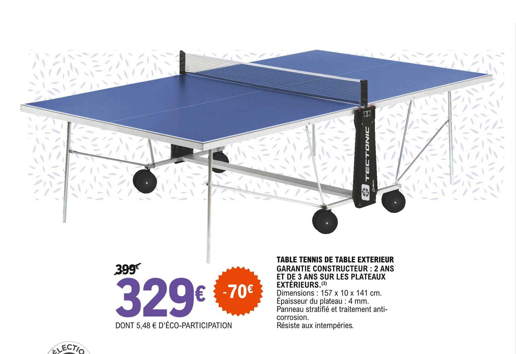 Table Tennis De Table Extérieur