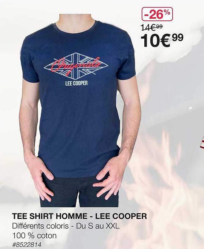 tee shirt homme - lee cooper