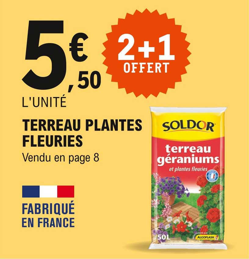 terreau plantes fleuries soldor