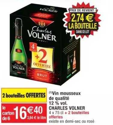 vin mousseux de qualité 12% vol. charles volner