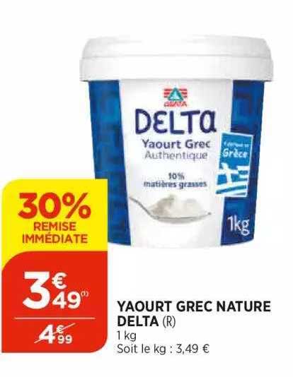 Yaourt Grec Nature Delta
