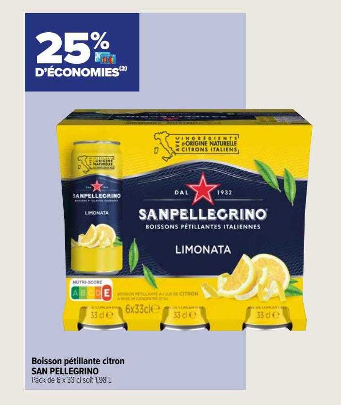 Boisson Pétillante Citron San Pellegrino