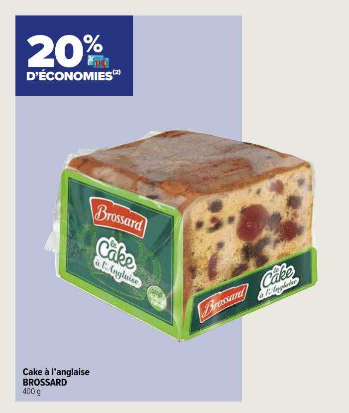 cake à l'anglaise brossard
