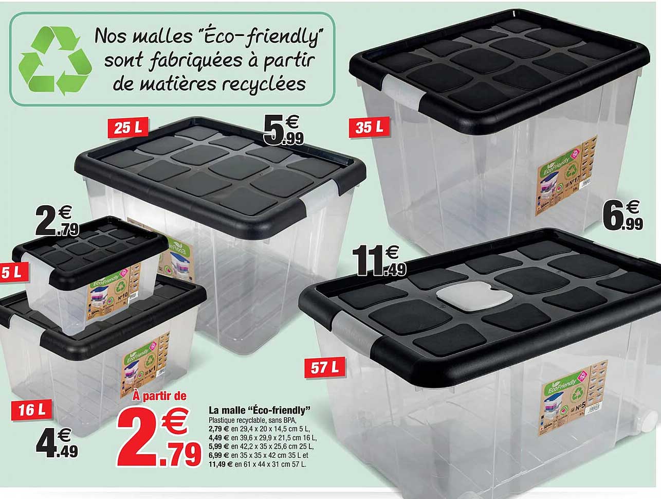 la malle "éco-friendly"