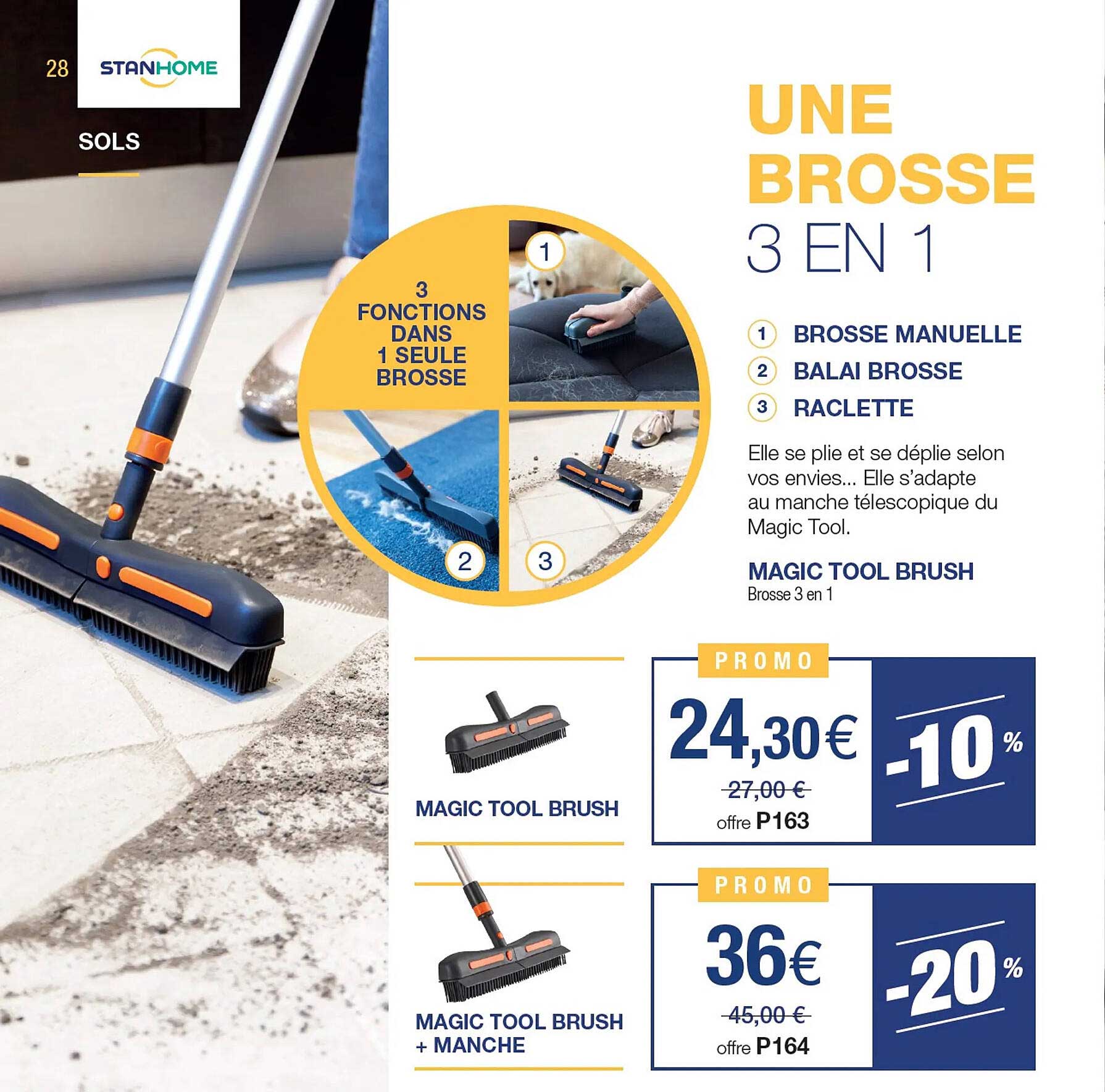 magic tool brush, magic tool brush + manche