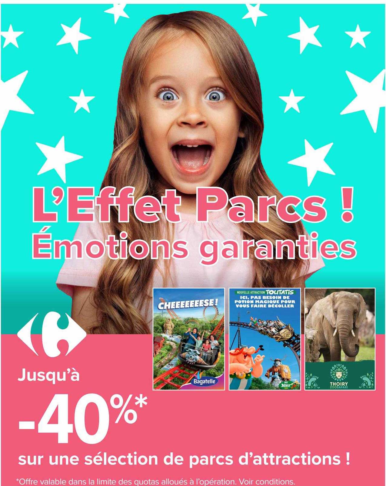 sélection de parcs d'attractions
