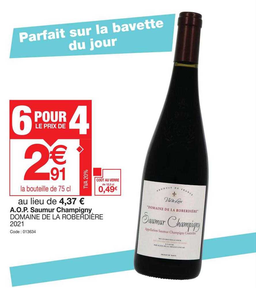 aop saumur champigny domaine de la roberdière 2021