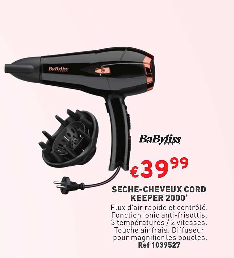 babyliss seche-cheveux cord keeper 2000