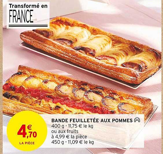 Bande Feuilletée Aux Pommes