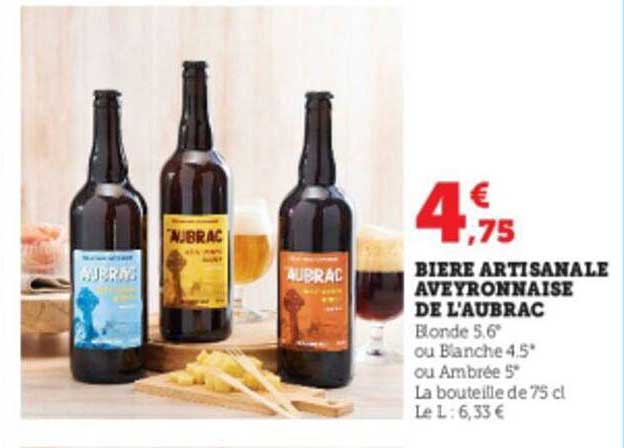 bière artisanale aveyronnaise de l'aubrac