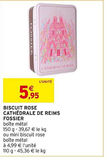 biscuit rose cathédrale de reims fossier
