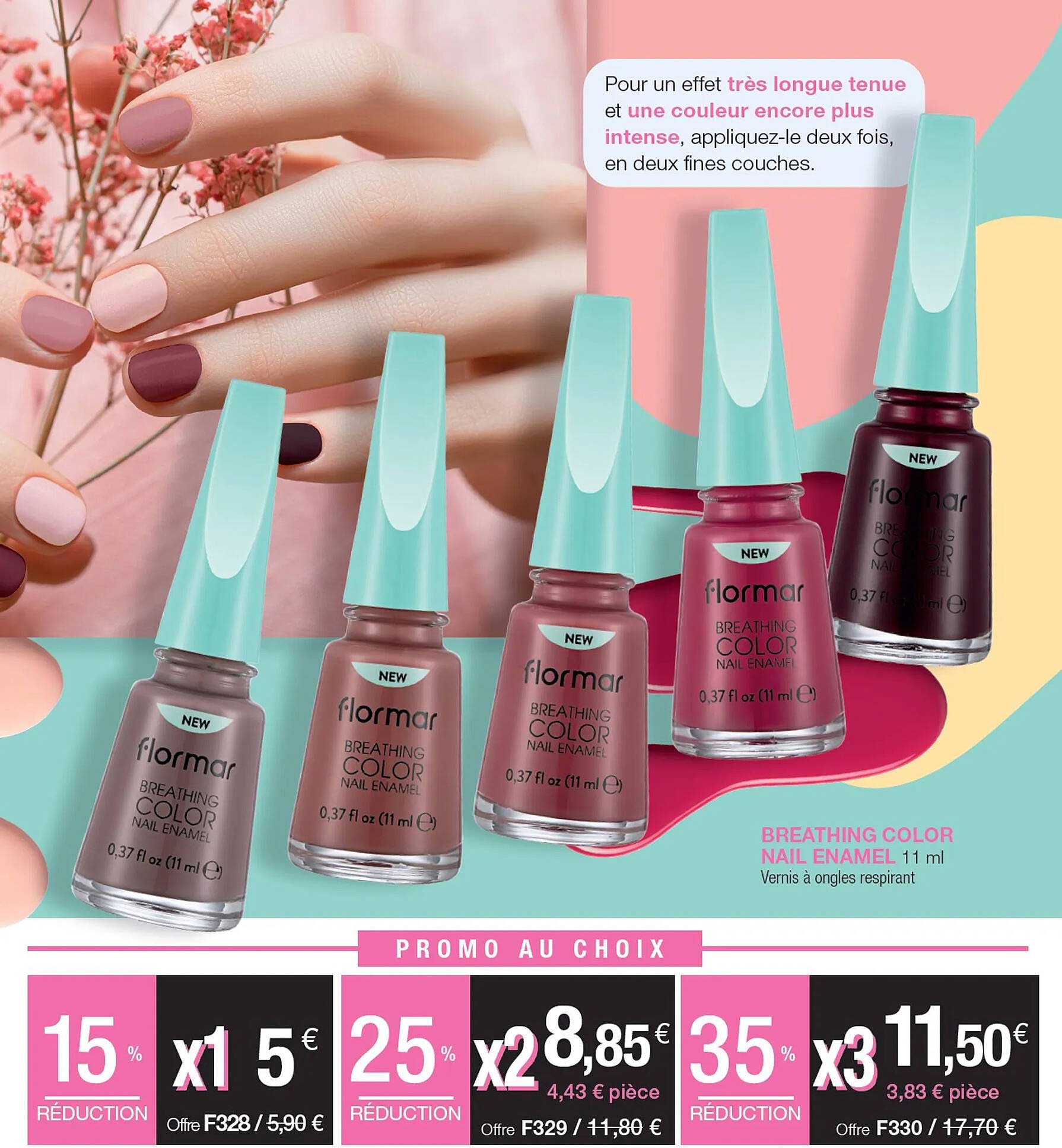 breathing color nail enamel flormar