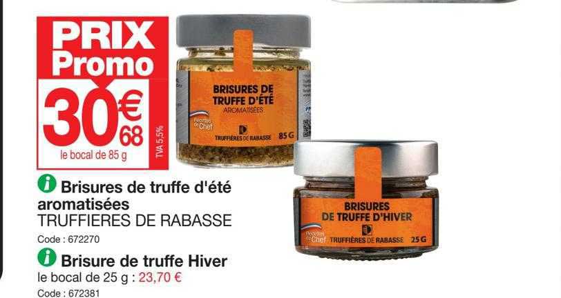 Brisures De Truffe D'été Aromatisées Truffières De Rabasse