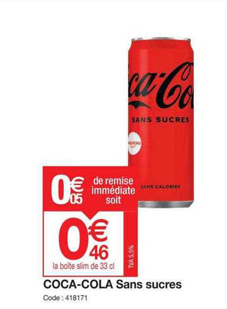 coca-cola sans sucres