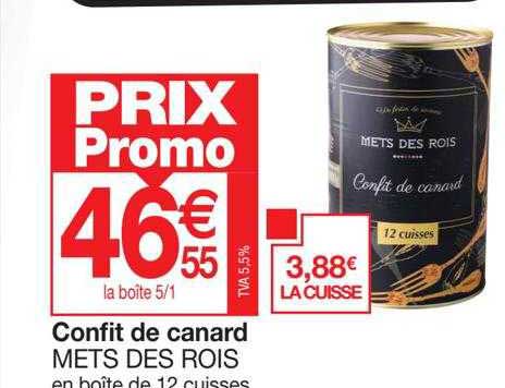 confit de canard mets des rois