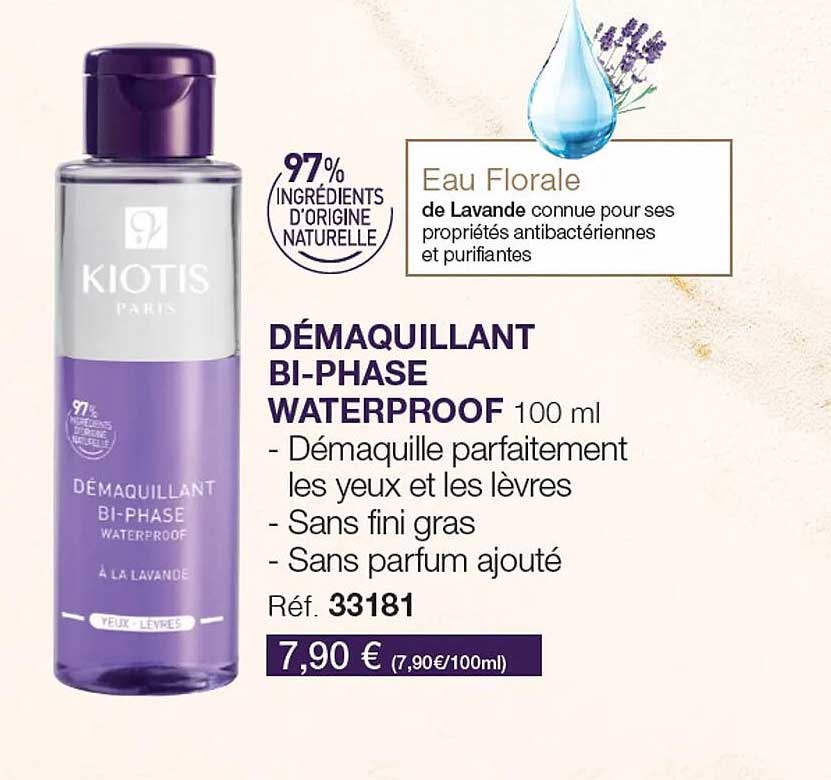 Démaquillant Bi-phase Waterproof Kiotis