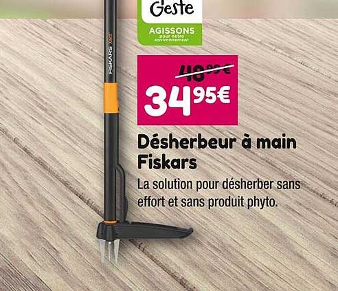 Désherbeur à Main Fiskars
