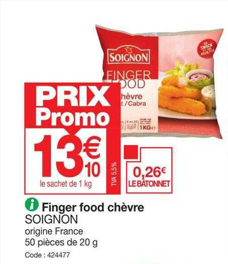 finger food chèvre soignon