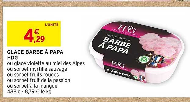 glace barbe à papa hdg