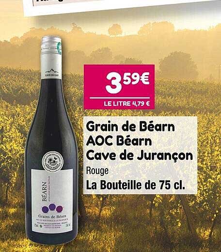 Grain De Béarn Aoc Béarn Cave De Jurançon