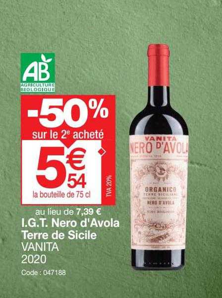 i.g.t. nero d'avola terre de sicile vanita