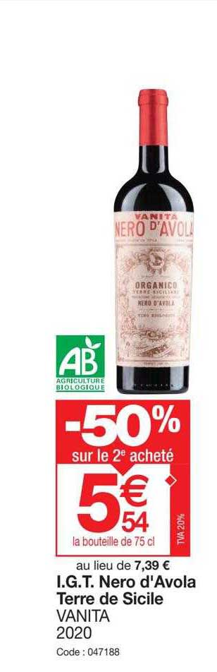 igt nero d'avola terre de sicile vanita