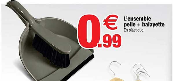 l'ensemble pelle + balayette