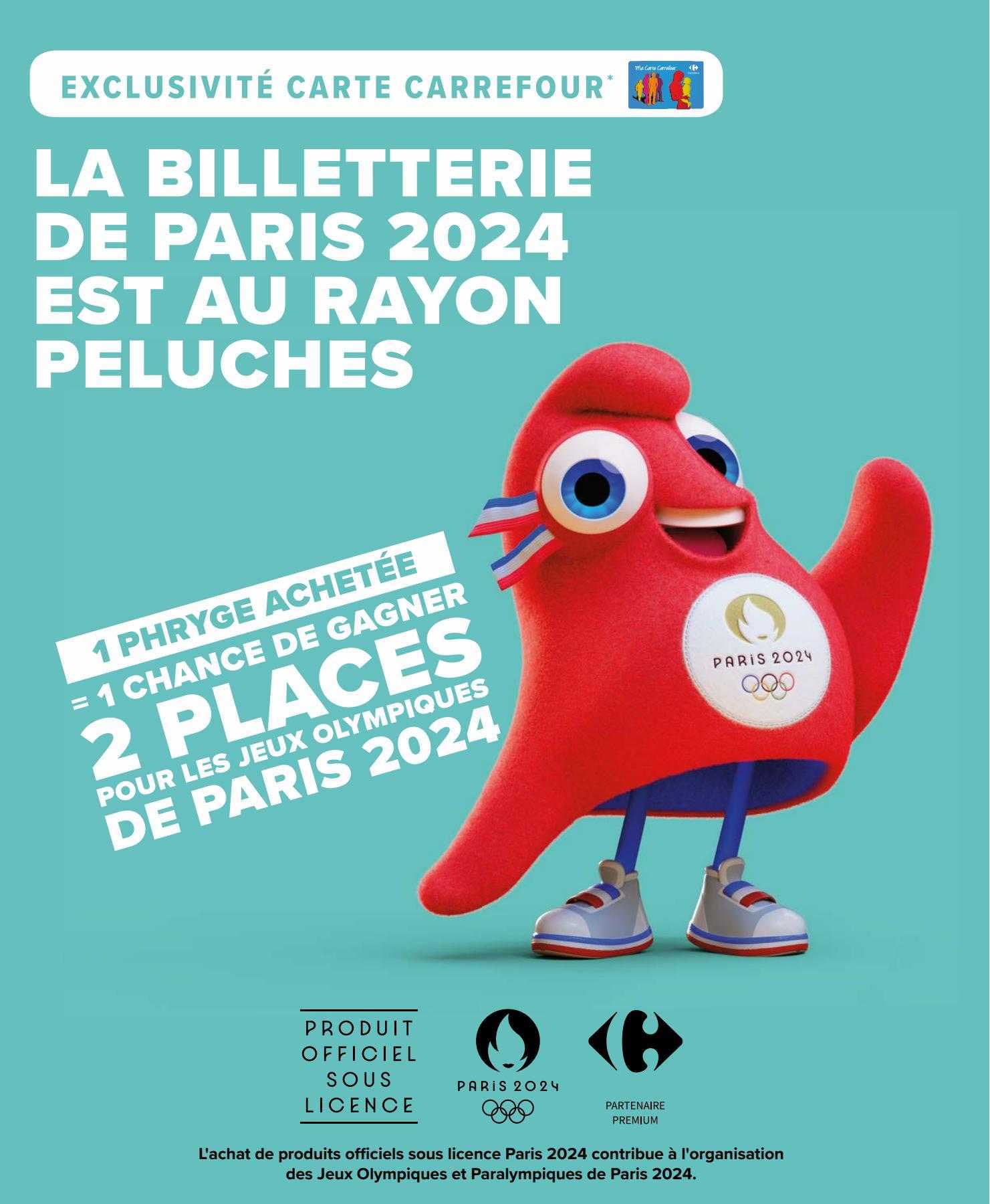 la billetterie de paris 2024 est au rayon peluches