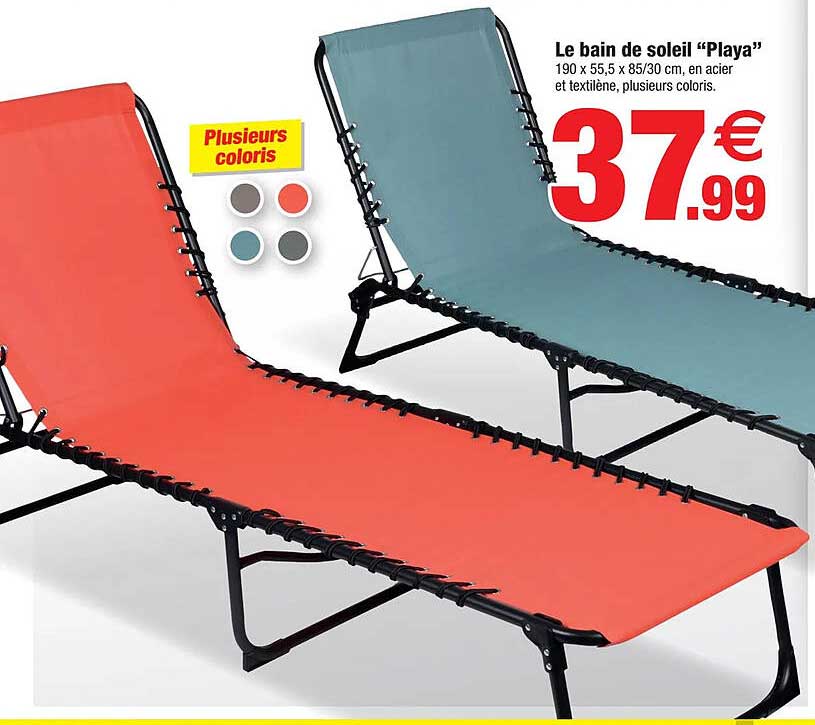 le bain de soleil "playa"