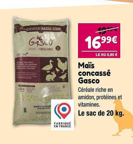 maïs concassé gasco