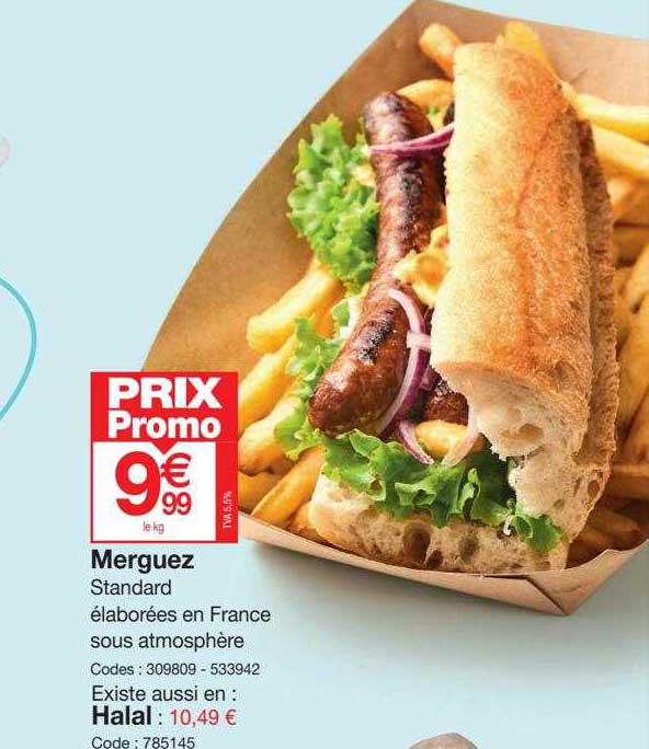 Merguez Standard élaborées En France Sous Atmosphère