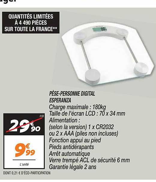 pèse-personne digital esperanza