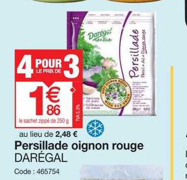 Pesillade Oignon Rouge Darégal