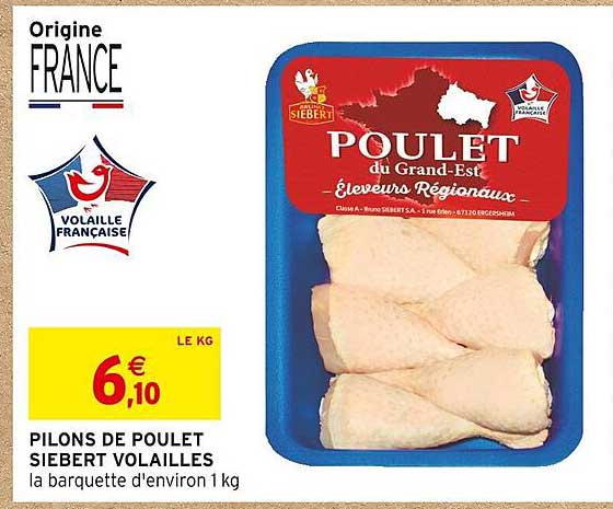 Pilons De Poulet Siebert Volailles
