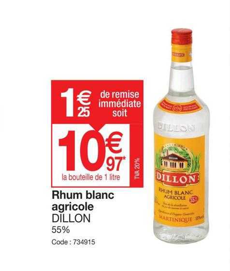 Rhum Blanc Agricole Dillon