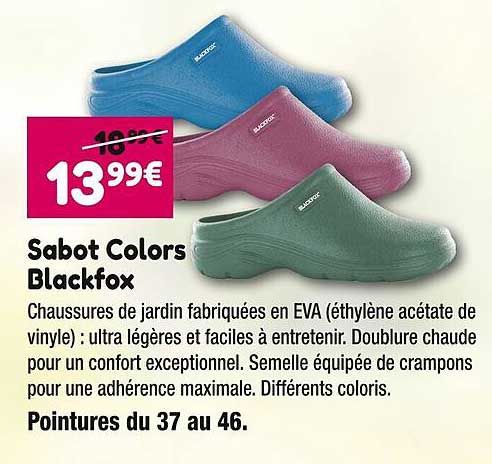 sabot colors blackfox