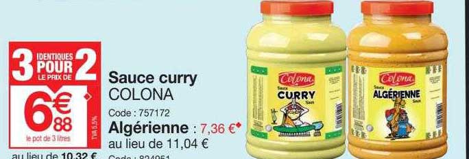 Sauce Curry Colona