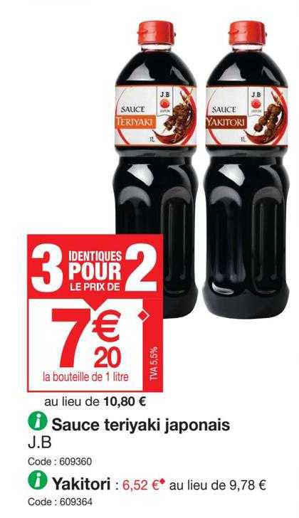 sauce teriyaki japonais ou yakitori