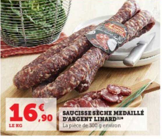 saucisse sèche médaillé d'argent linard