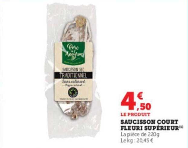saucisson court fleuri supérieur