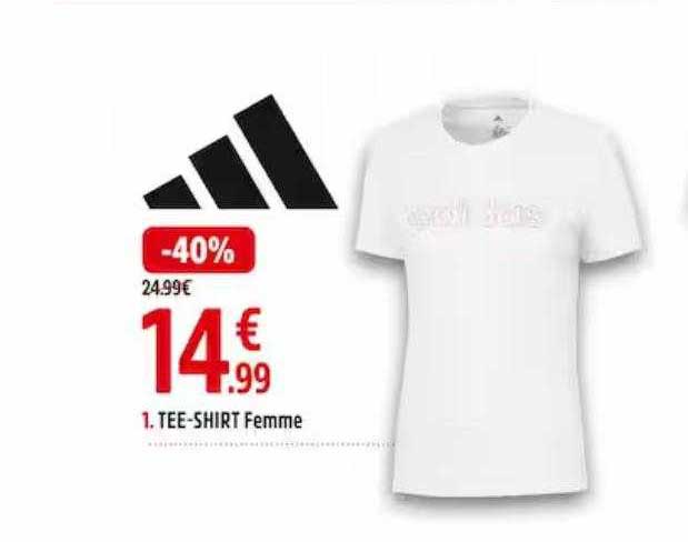 tee-shirt femme adidas