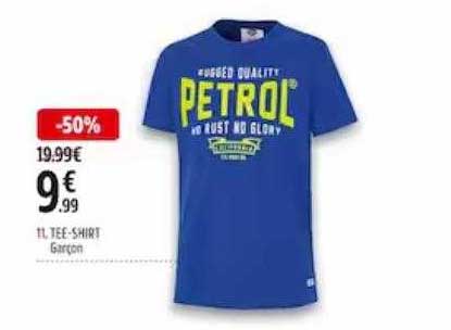 tee-shirt garçon petrol