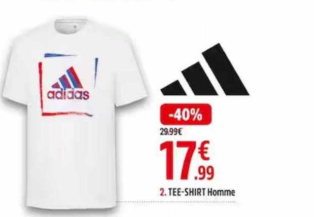 tee-shirt homme adidas