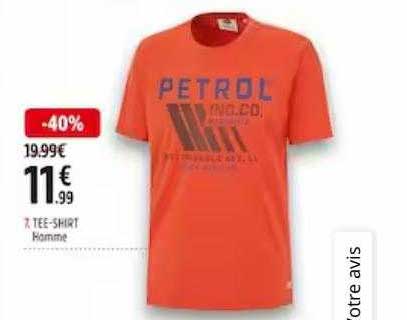 tee-shirt homme petrol