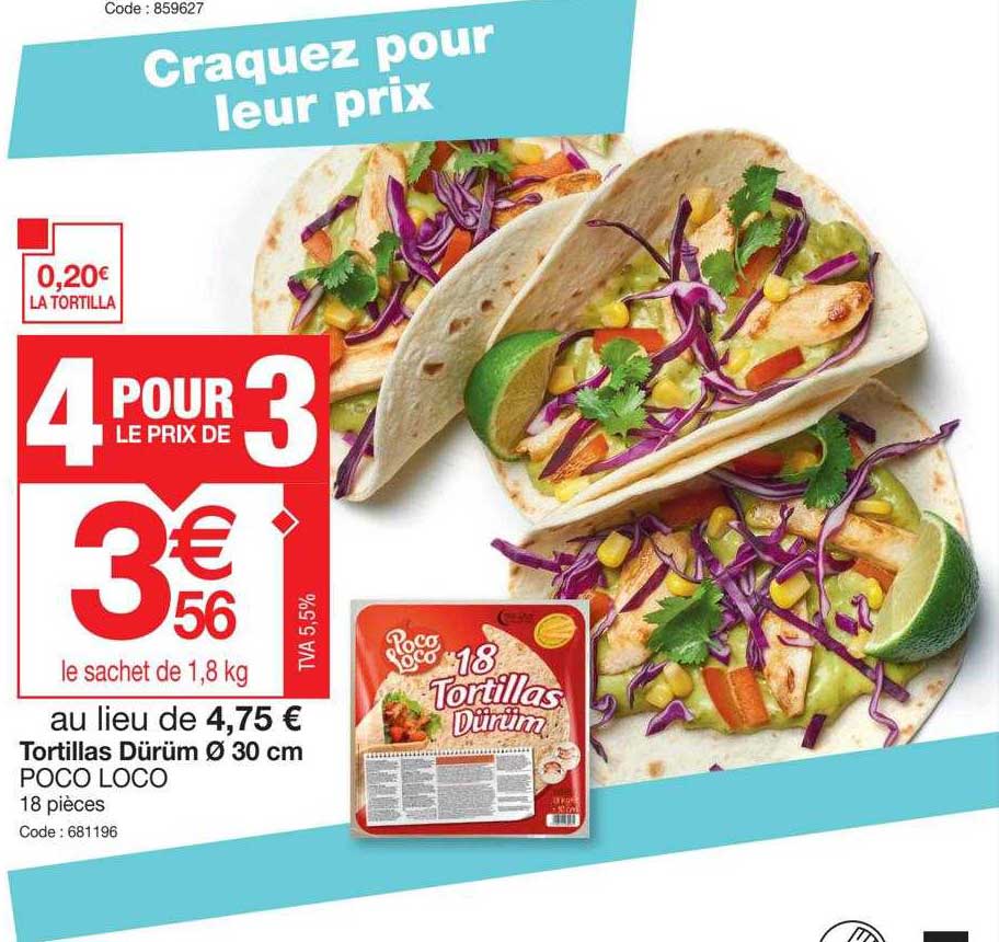 tortillas dürüm ø 30 cm poco loco