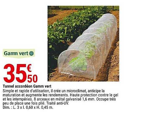 Tunnel Accordéon Gamm Vert