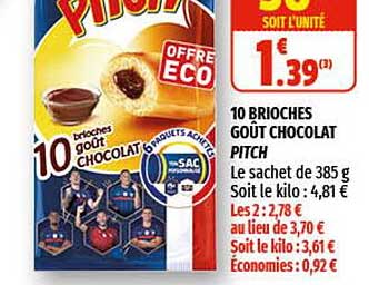 10 Brioches Goût Chocolat Pitch