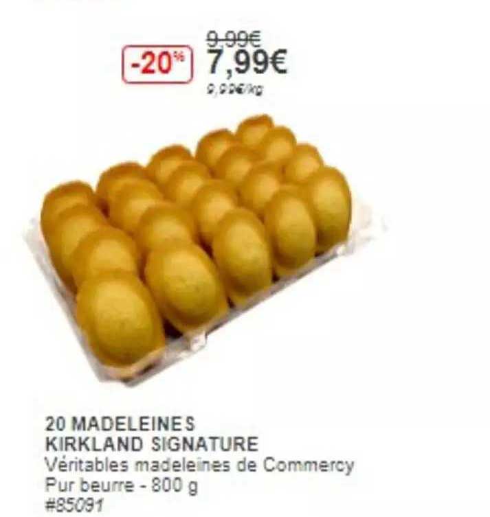 20 Madeleines Kirkland Signature
