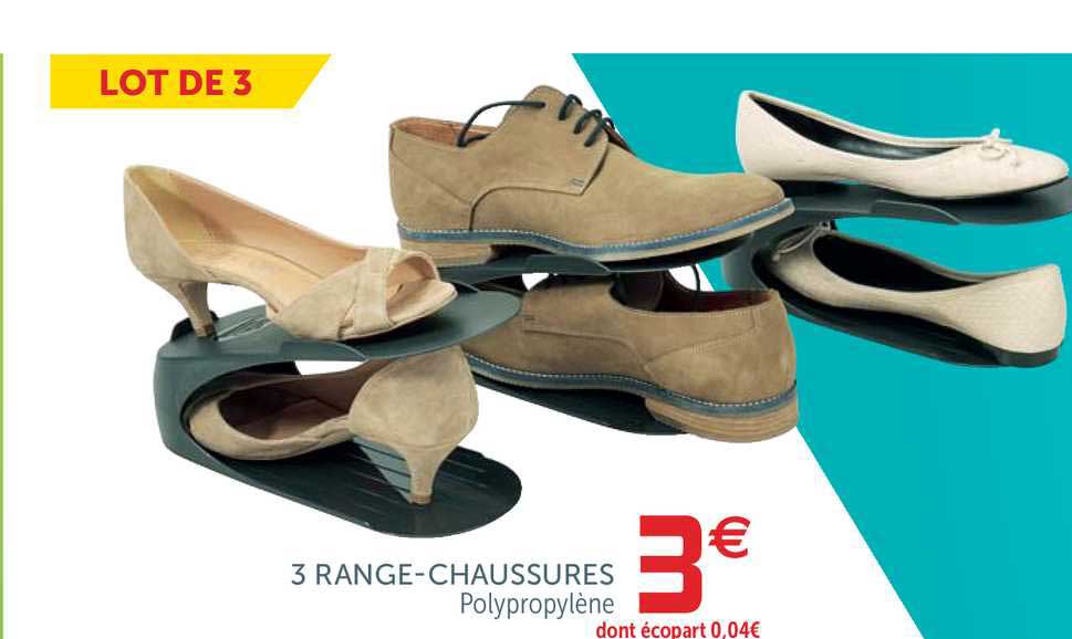 3 range-chaussures polypropylène