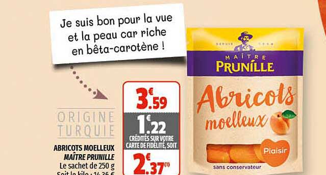 abricots moelleux maître prunille